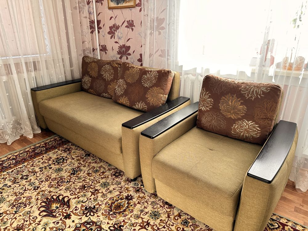 Мягкий уголок диван+кресло торг