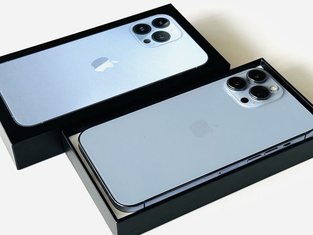 НОВ! Iphone 13 Pro Max 256GB Blue 100% Батерия! Гаранция 6 месеца