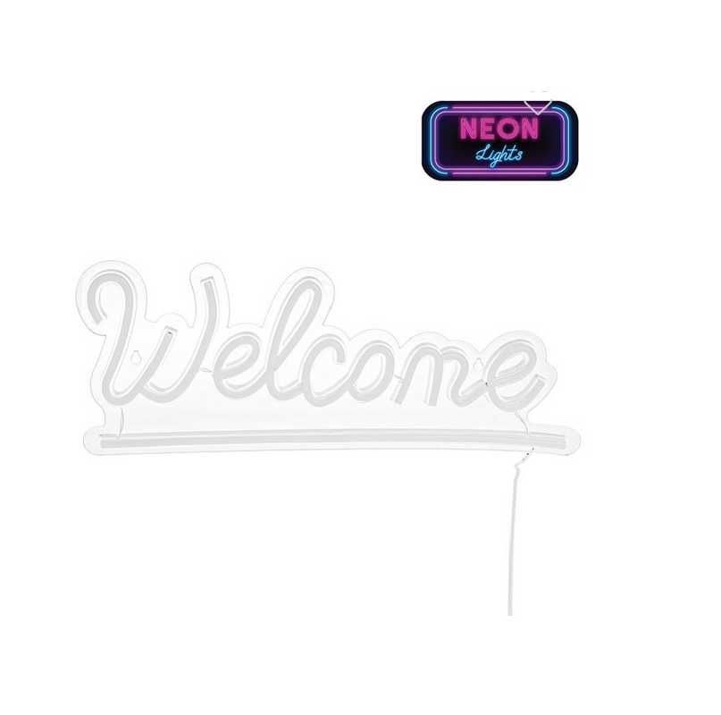 Светещ панел Mercado Trade, LED неонов "Happy Birthday" и "Welcome"