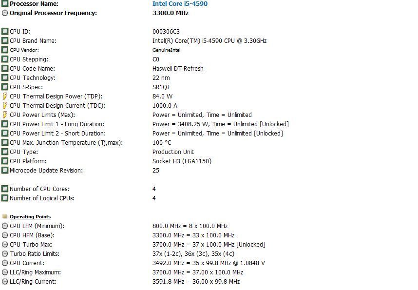 Procesor Intel Core i5-4590,3,30Ghz Turbo 3,70Ghz,6MB,Socket 1150