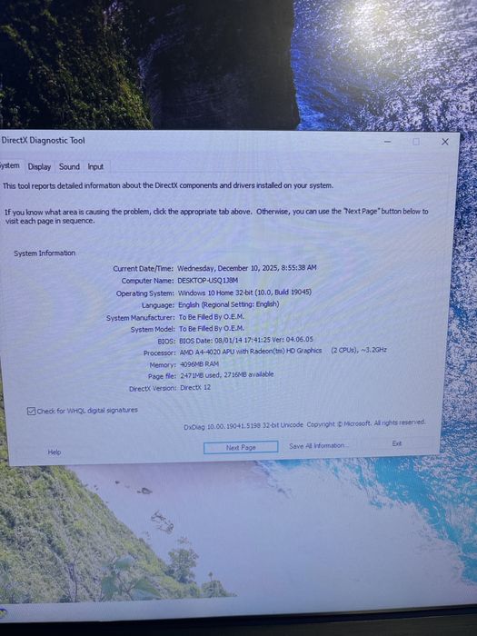 Vand desktop DELUX cu monitor Gaba