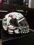 Casca moto Nexx sx100 big shot alb S