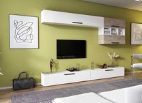 Living Pati 077 - Mobila Sufragerie Stejar + Alb