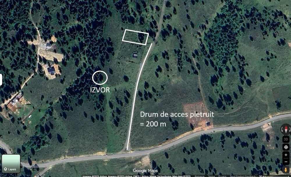 Teren de vanzare, 1000 mp, in zona Belis / Calatele Padure (jud. Cluj)