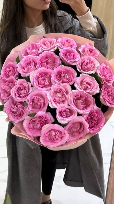 Букет нежно розовых роз