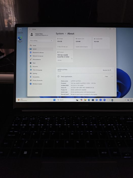 Vand leptop Samsung Galaxy Book4