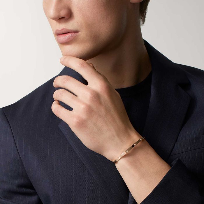 CARTIER Love Rose Gold 10 Diamonds Small Model Гривна с Отверка