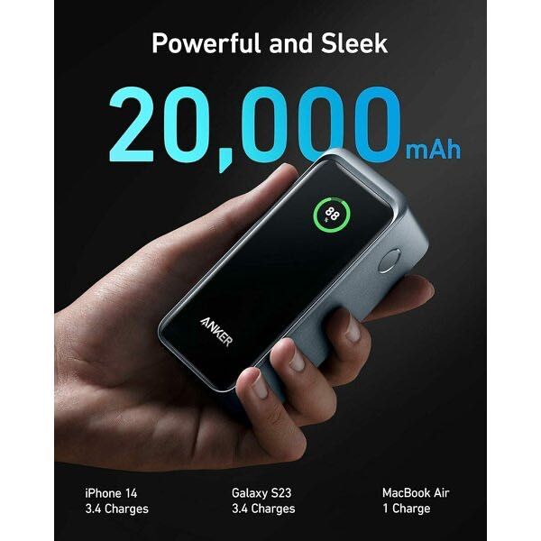 Anker Prime външна батерия, 20000mAh, 200W power bank