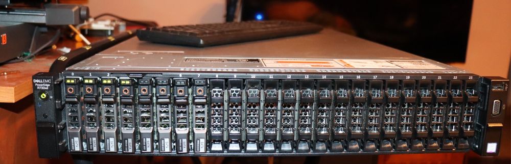 Server Dell PEdge R730XD 24Bays 1.92Tb SSD SAS 24 Core 1500W 128Gb
