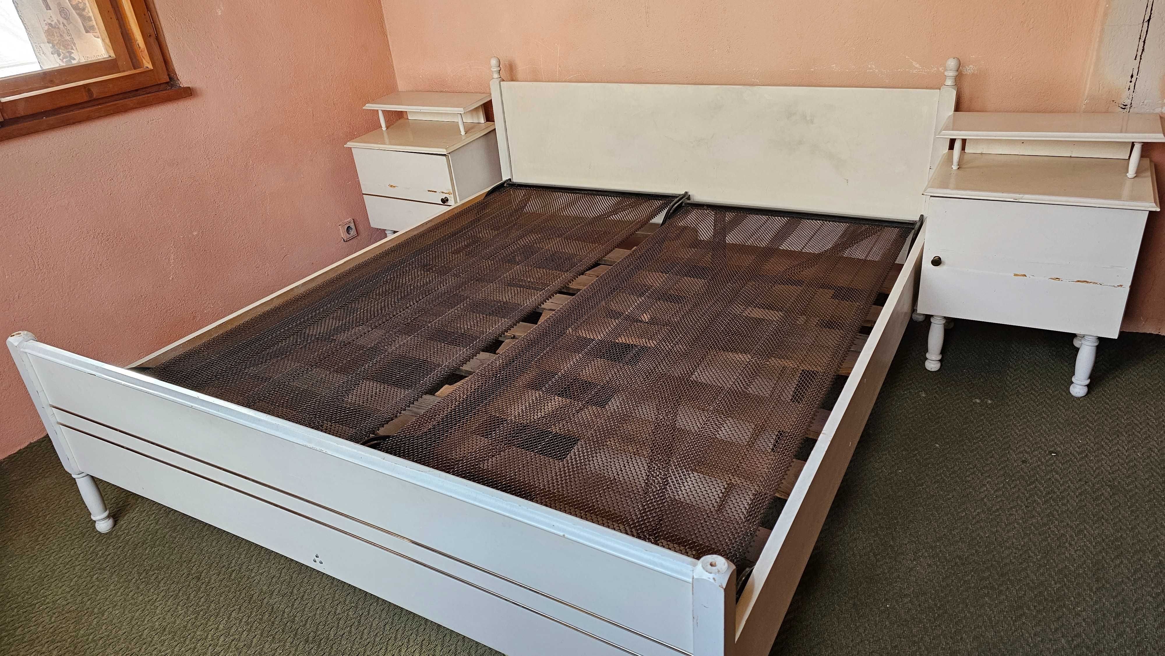 Спалня 180/200. Със скрин и нощни шкафчета