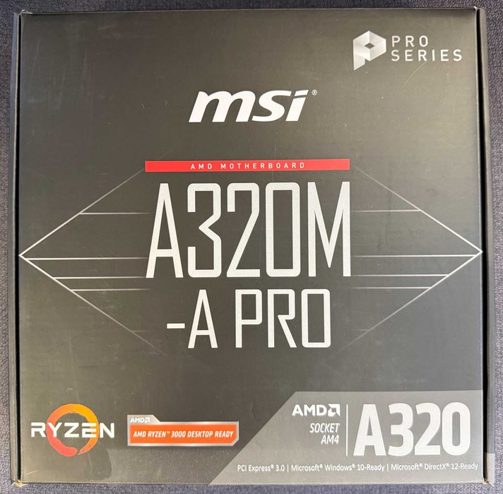 Vand kit Ryzen3 3200G + MSI A320M-A Pro + 8gb DDR3