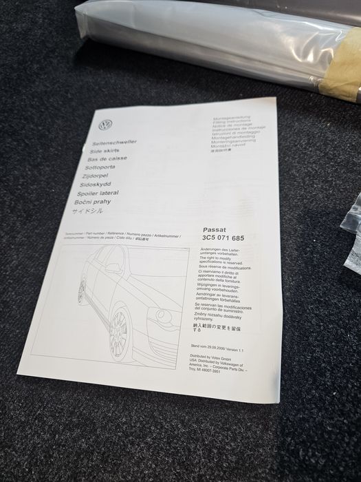 Set praguri Votex noi originale Volkswagen Passat B6 + bandouri inferi