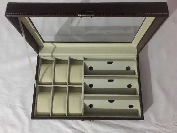 Cutie Ceasuri și Ochelari din piele – cadoul ideal. SIGILAT!