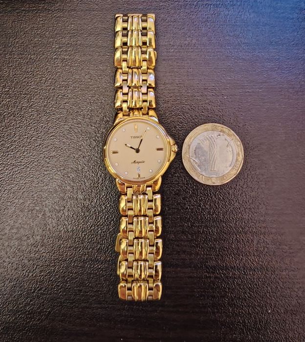 Дамски часовник Tissot  Marquise 18 карата златно покритие.