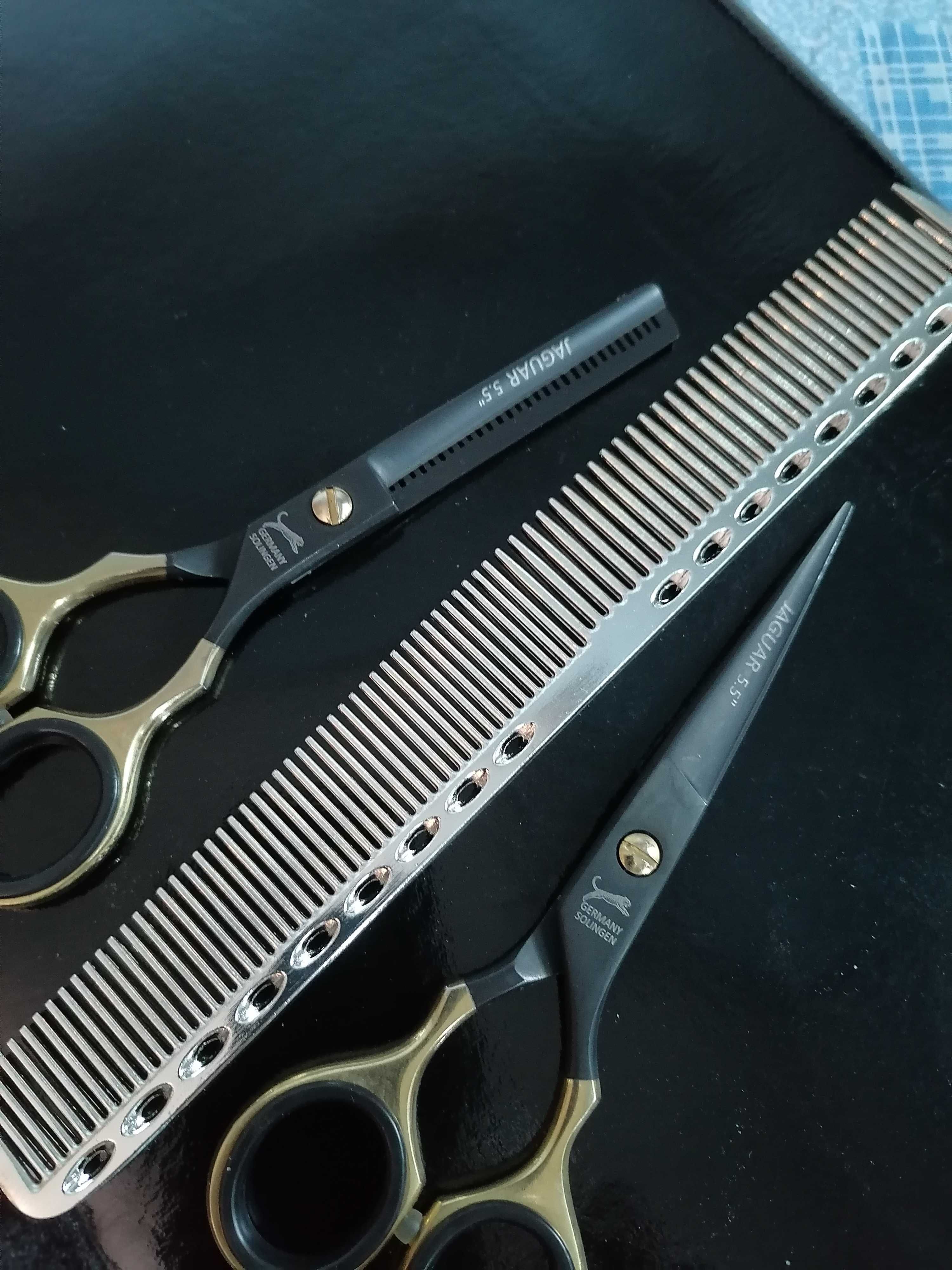 Set Foarfeci profesionale jaguar tuns filat pieptăn 5,5