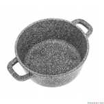 Cratita din aluminiu turnat cu strat de ceramica, marmorat, 2.3L,