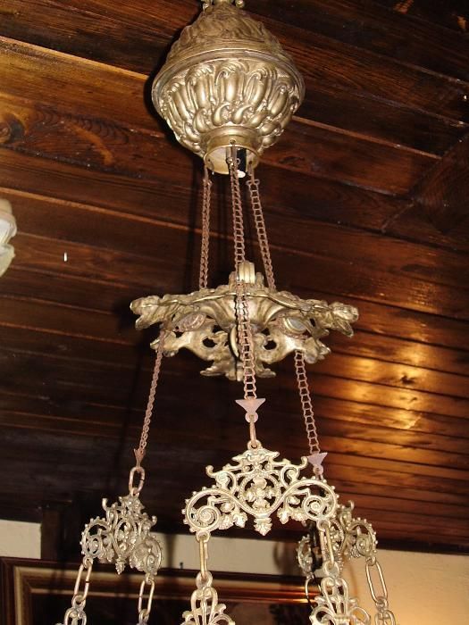 Lampa pe gaz de tavan 1870