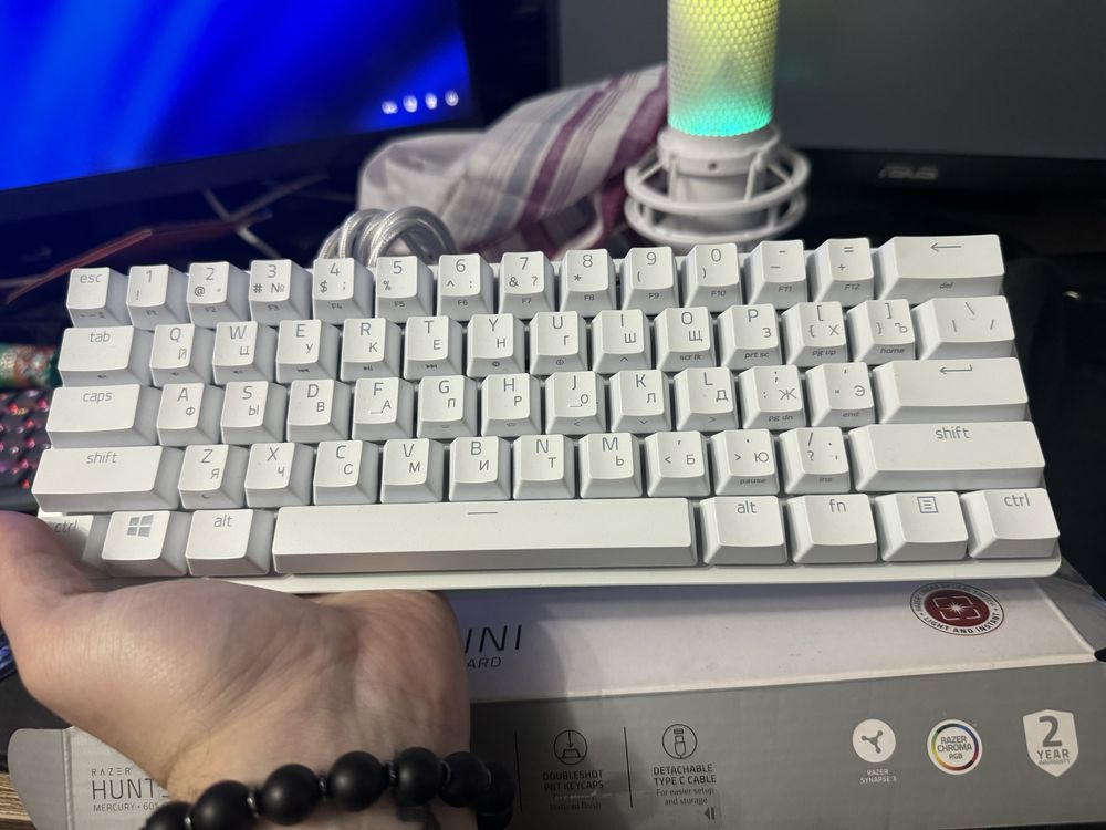 Игровая клавиатура razer huntsman mini белая