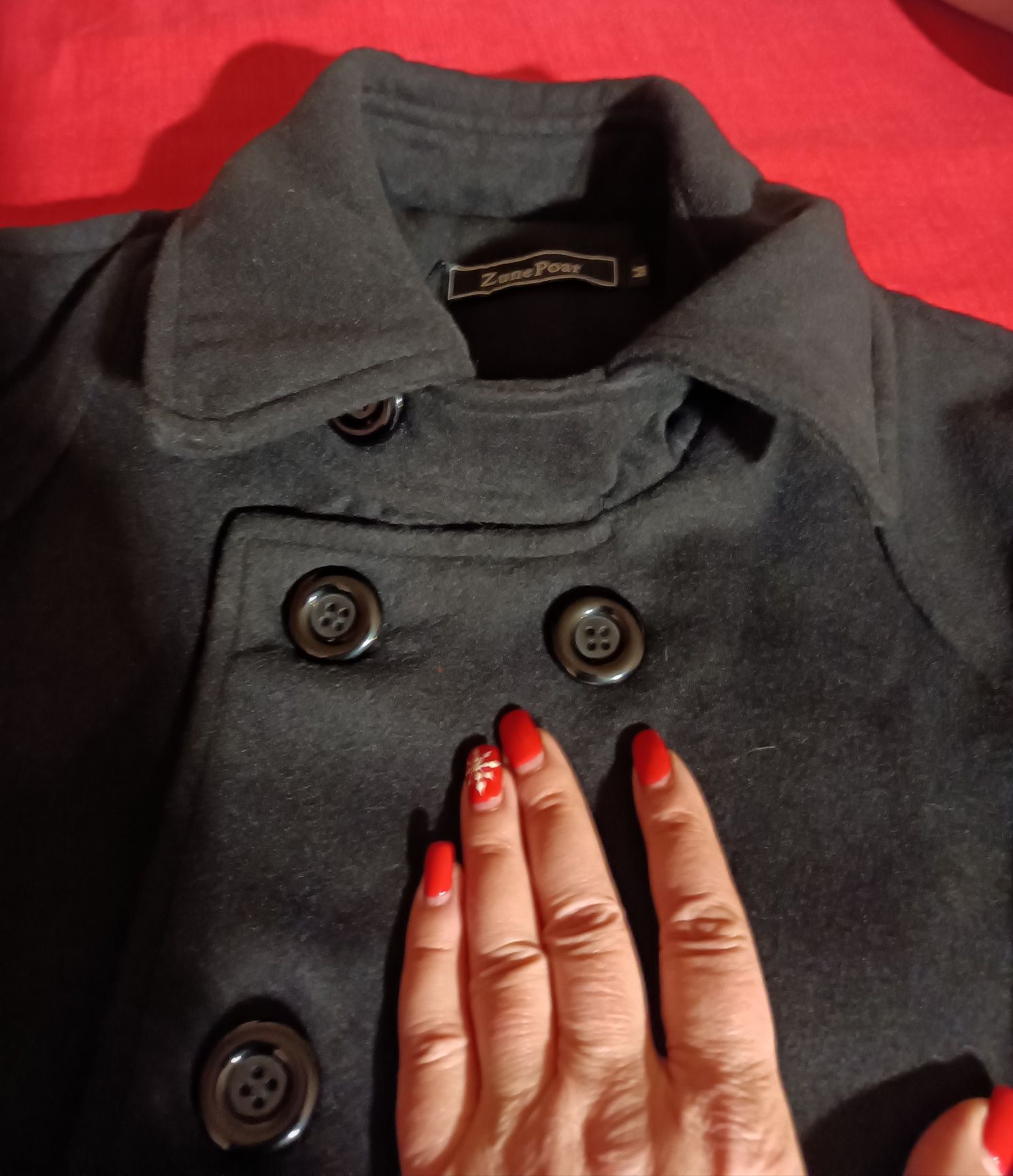 Palton Zune Poar mărimea M nou cu etichetă negru