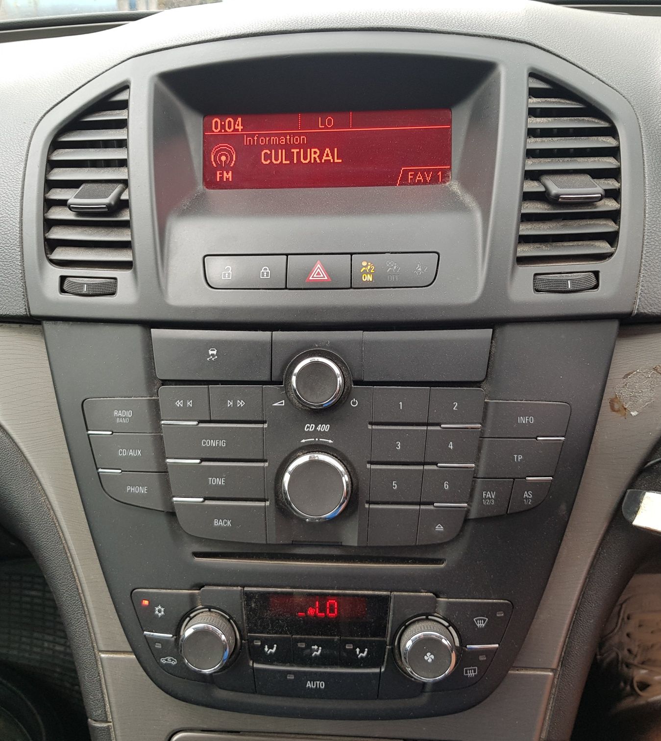 Panou clima consola radio display bord Opel Insignia