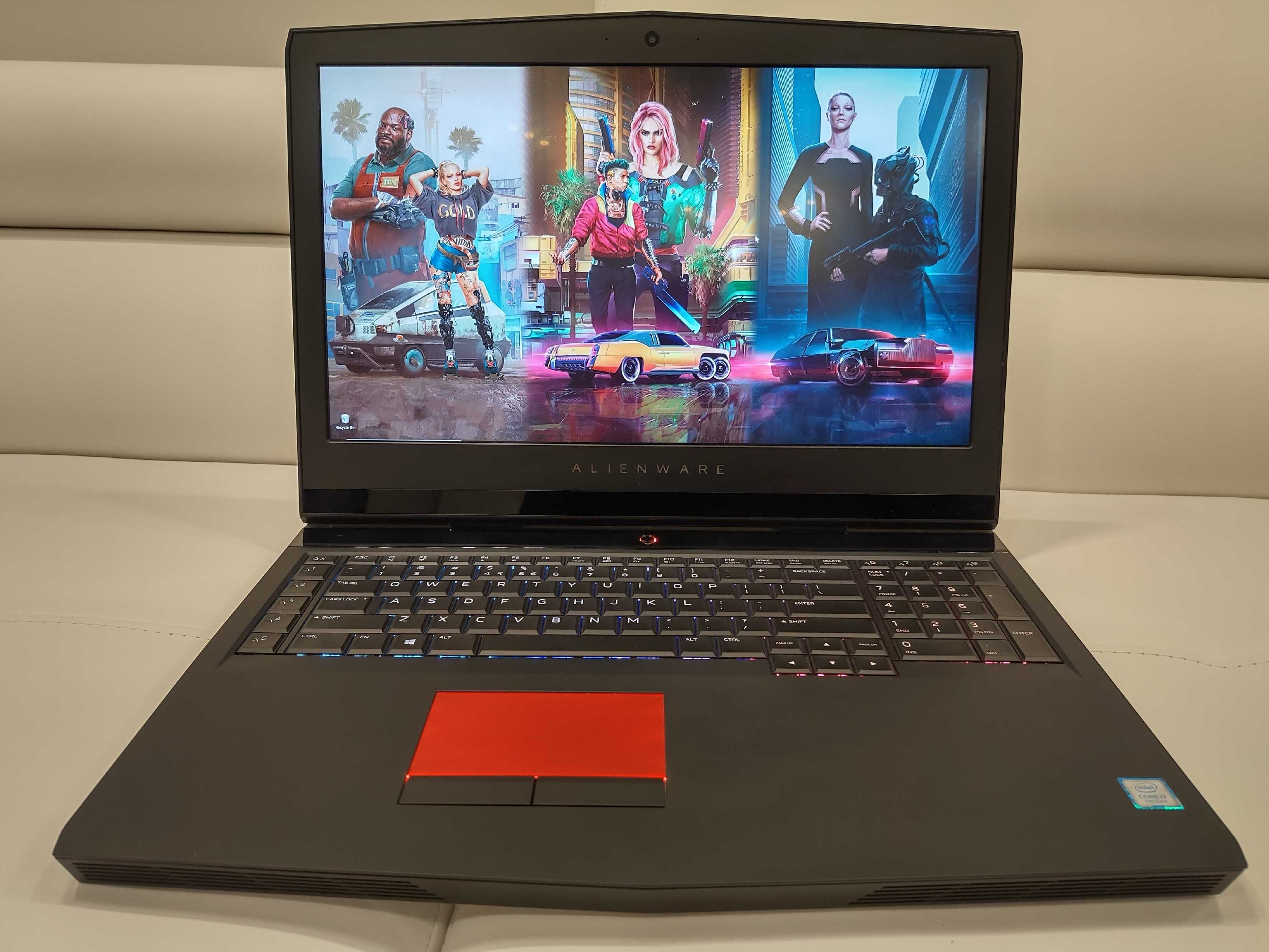 Laptop alienware  ,intel core i7-7700hq ,video 8 GTX 1070, ram 32 gb