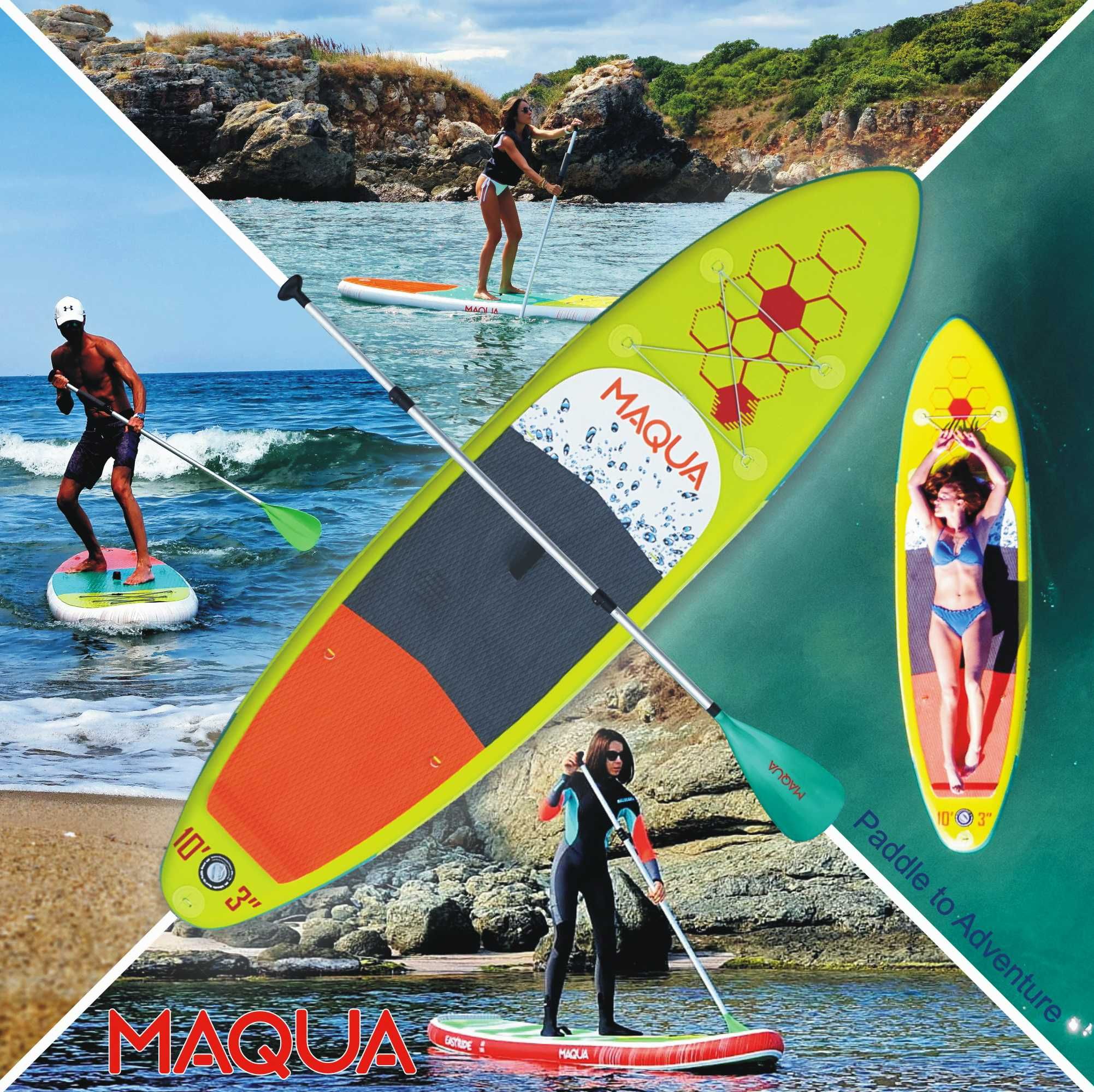 Set placa Paddelboard SUP, surf Easyride, 315 cm x 81 cm x 15 cm