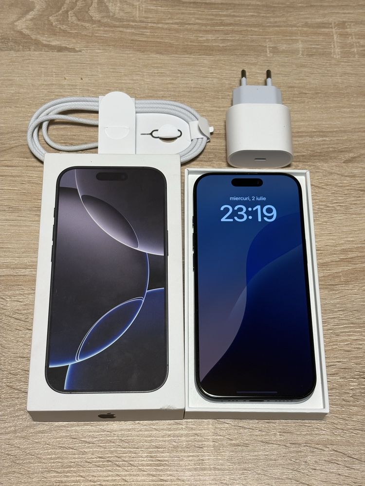 iPhone 16 Pro Black Titaniun, Full Box