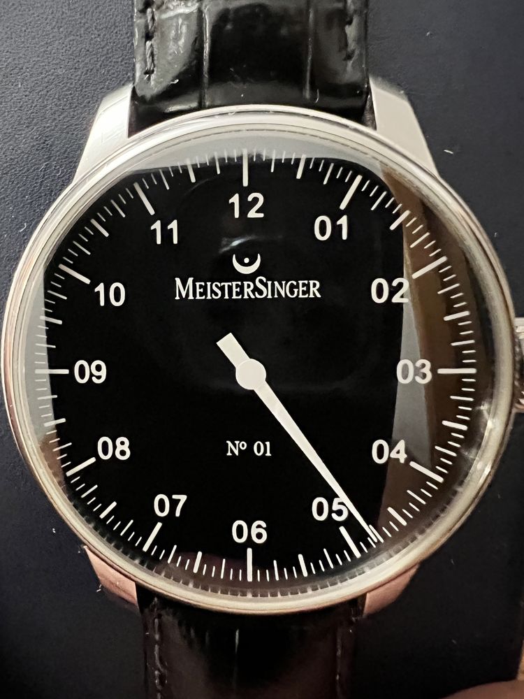 Ceas Meistersinger N01, 17 rubine, ETA 2801-2. Original