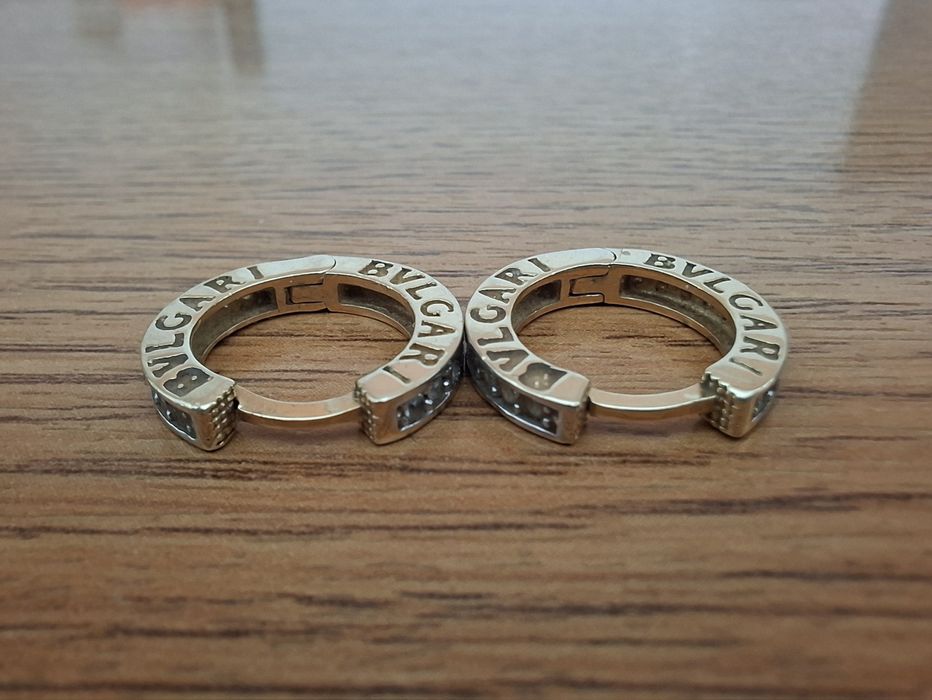 Дамски златни обеци "BVLGARI" - 4,30 гр. / 585 / 14K