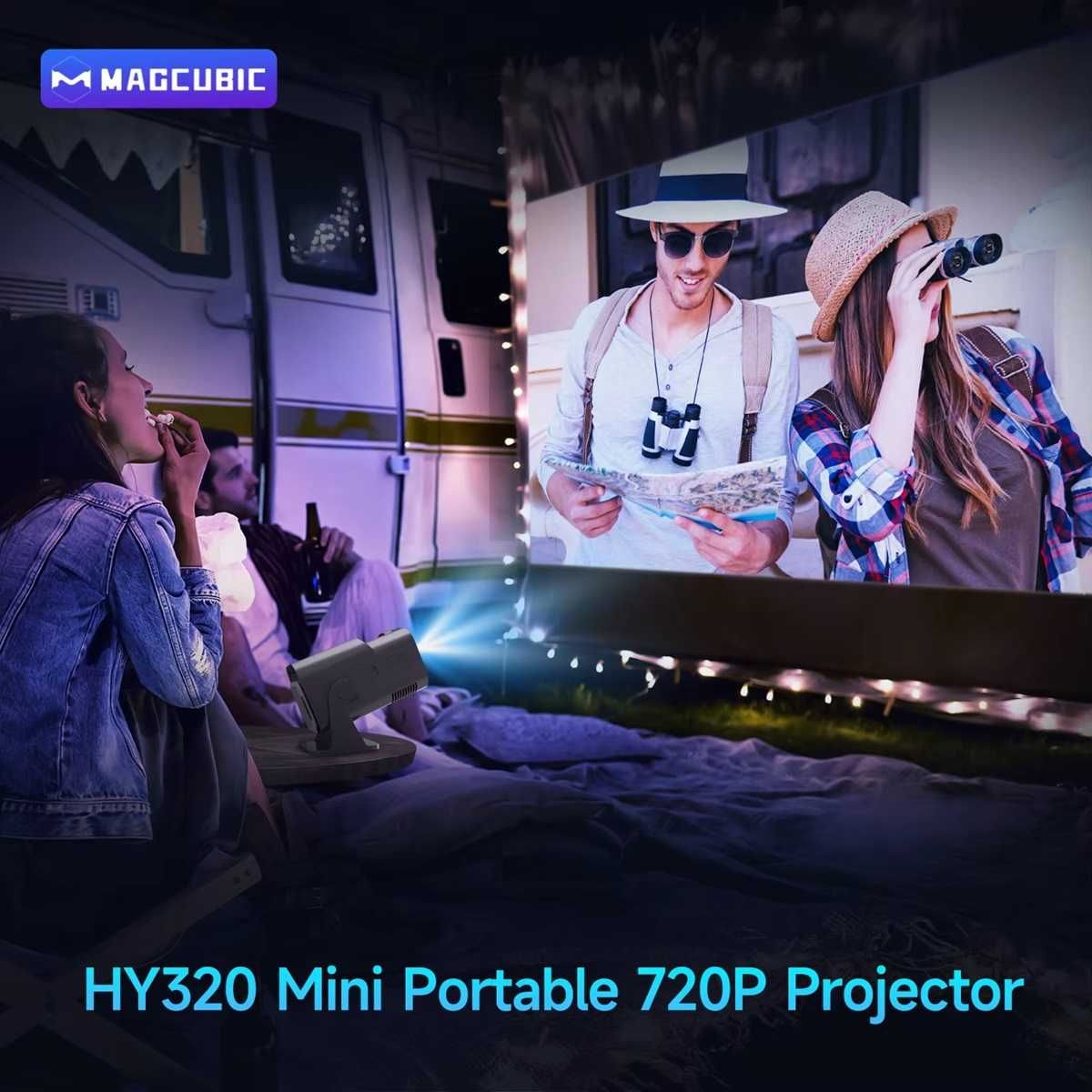 Видео LED проектор Magcubic HY320 Mini Androi 300ANSI FHD домашно кино