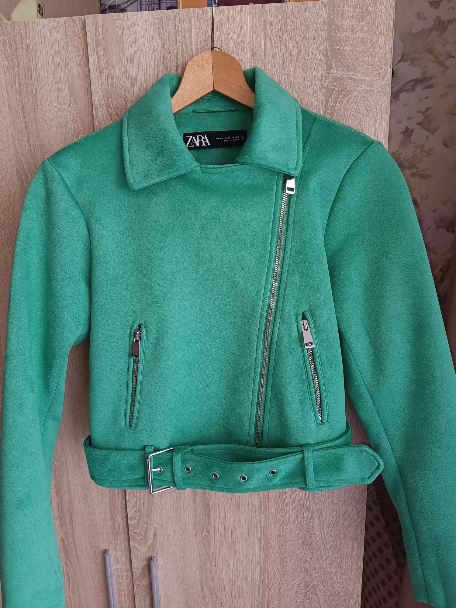 Естествена кожа якета Zara