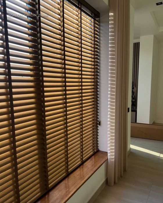 Деревянные жалюзи | Шторы | Римские шторы | Jalyuzi     Dj429