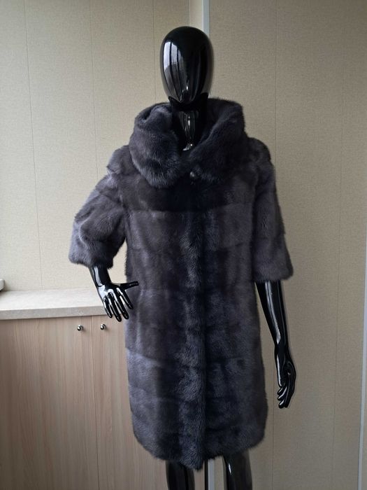 Haina de blana nurcă , vizon divină, Culoare Gri m.M