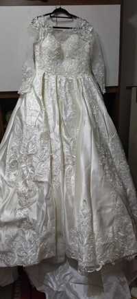 Свадебное платье атласное / Kelin koylak