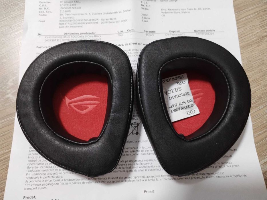Vand casti ASUS ROG Delta S Core cu garantie aproape 2 ani