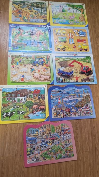 Lot puzzle 9 buc