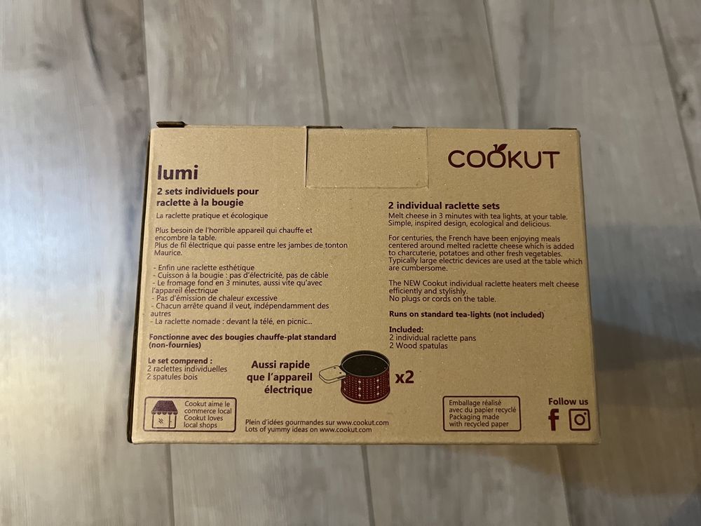 Set 2 tăvițe de raclette marca Cookut