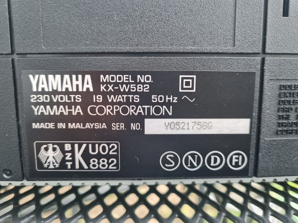 Casetofon deck Yamaha KW-W582