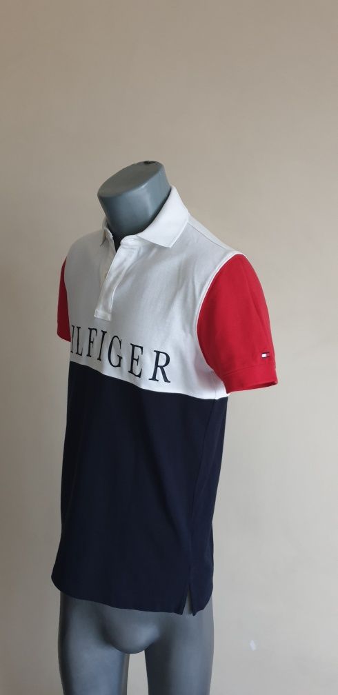 Tommy Hilfiger Colorblock Pique / XS НОВО! ОРИГИНАЛ! Мъжка Тениска!