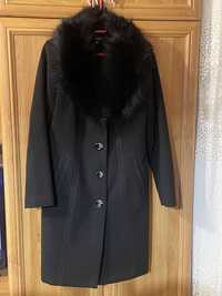 Palton din stofă, negru