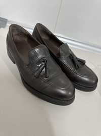 Мужские кожанные туфли Zara отличного качество размер 40