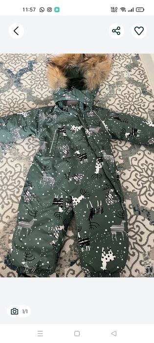 комбинезон детский в идеальном состоянии качество хорошее теплая очень