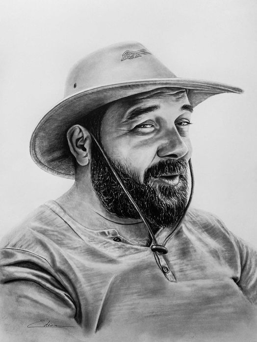 Portret realist in creion / portret la comanda / desen personalizat