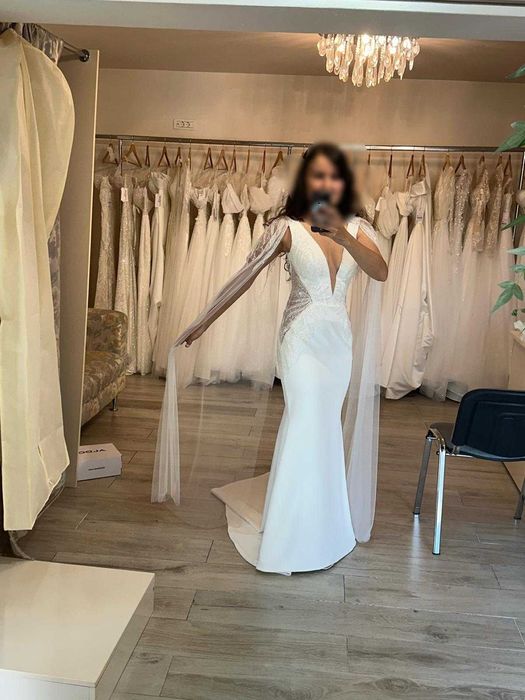 Rochie de mireasă, model sirena – colecția 2025