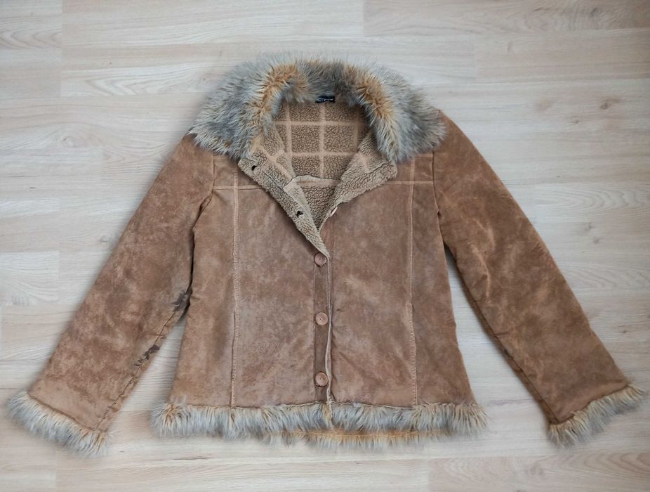 Дамско кожухче от еко кожа