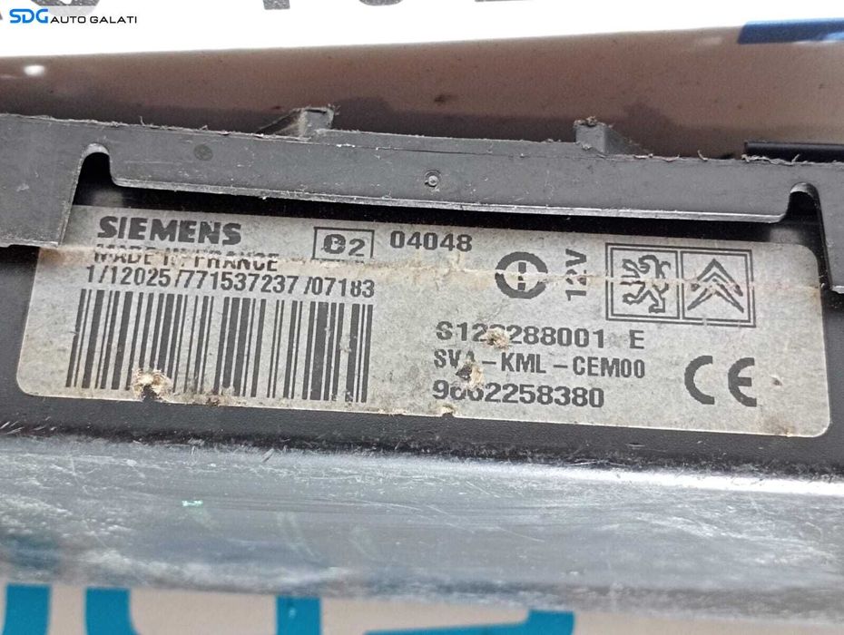 Modul Calculator Bluetooth Peugeot 407 2004 - 2010 Cod S122288001E 9662258380 [M4353]