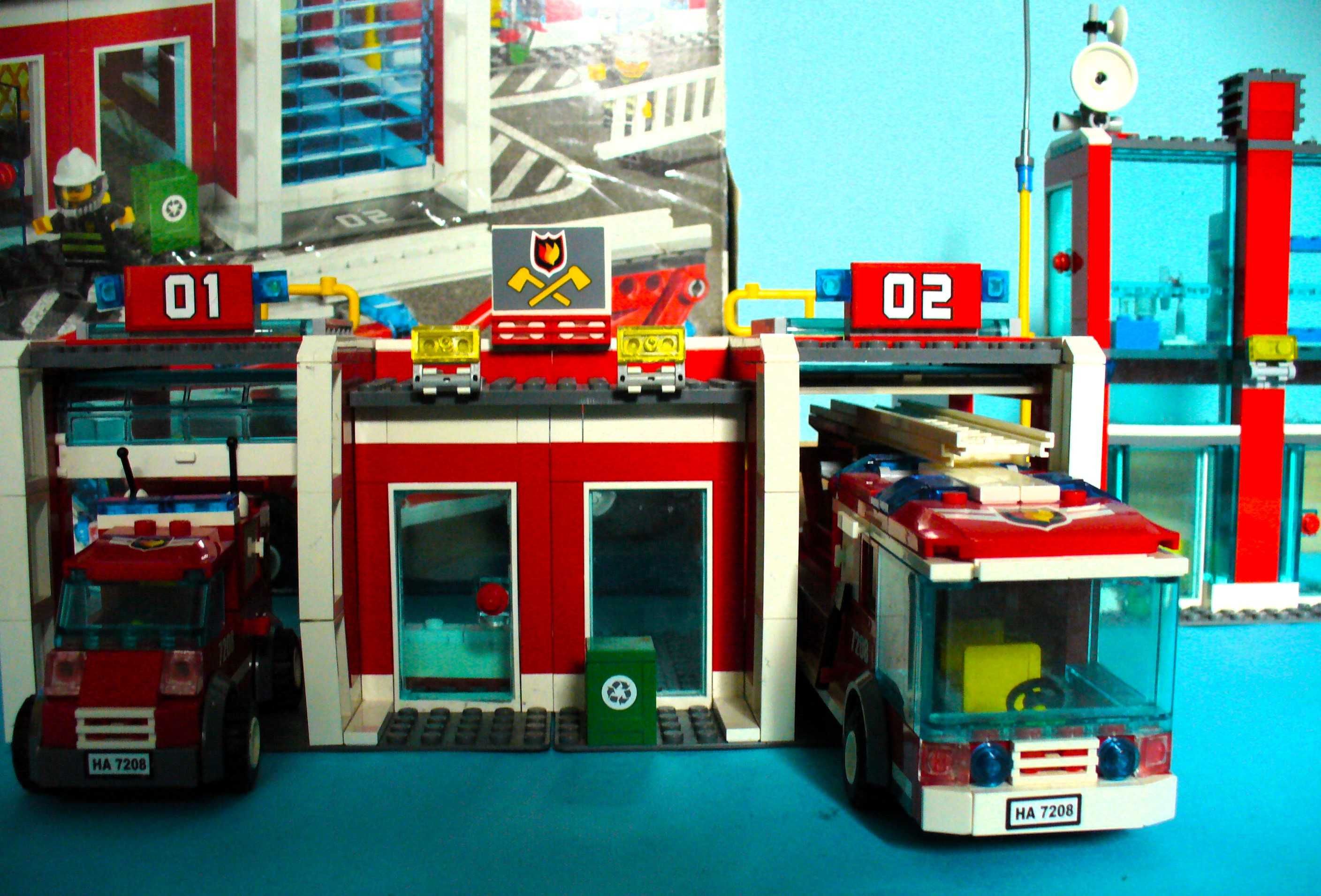 LEGO City 7208 Пожарна команда+пожарникарски автопарк 60001,7942, 4427