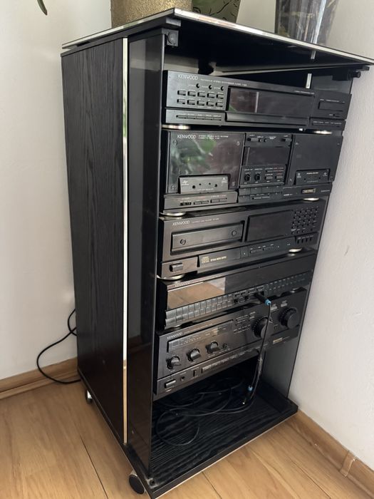 Stație audio Kenwood puternică + 2 boxe Jamo Professional 300