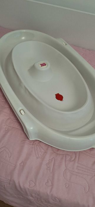 Сгъваема вана за къпане на бебе. Онда, Ok baby. Бяла. Използвана.
