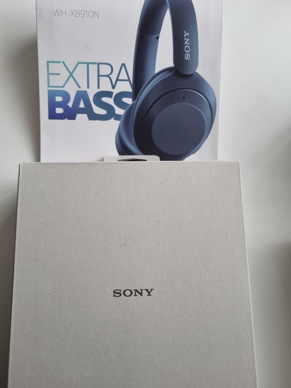 Casti SONY WH-XB910NB, Bluetooth, On-ear, Microfon, EXTRA BASS, Noise